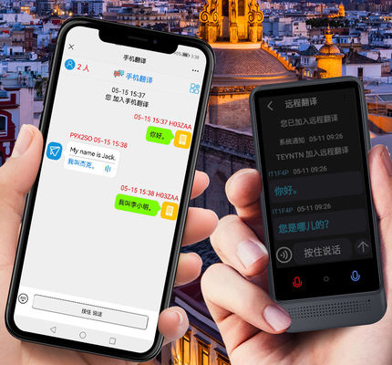 M12 Tradução Dispositivo de câmera de 4,02 polegadas Traductor de fotos de voz inteligente em tempo real 1500mA 139 idiomas Traductor de voz de texto portátil