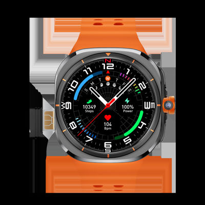 U8 Ultra AMOLED Android 9.0 Smart Watch Homem 4G 5G Cartão SIM Wifi GPS Bússola 32GB Smartwatch Rotativa Câmera Esporte Relógio 7 Ultra