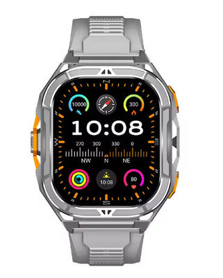 X5 Smartwatch Frequência cardíaca Sangue Oxigénio BT chamada Assistente de voz GPS posicionamento