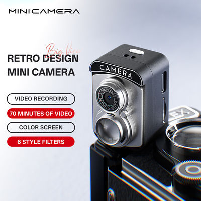 Mini-câmera com tela HD 1080p Retro Ultra Compact Camcorder